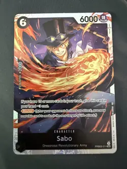 One Piece Card Game Sabo PRB02-014 SR English - Image 1