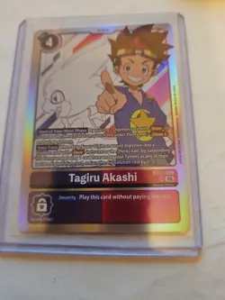 Digimon Card Game Tagiru Akashi BT21-088 SR World Convergence - Image 1
