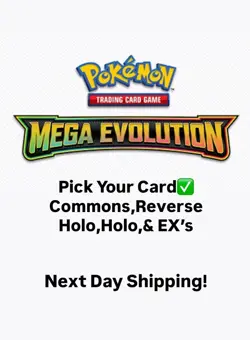 Mega Evolution Holo/Reverse Holo/EX’s Choose Your Card Pokemon TCG Fast Ship! - Image 1