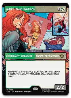 Mary Jane Watson (Borderless) #229 (NM) Spider-Man SPM Magic MTG - Image 1