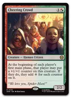 Cheering Crowd #126 (NM) Spider-Man SPM Magic MTG - Image 1