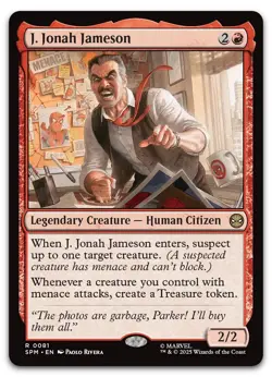 J. Jonah Jameson #81 (NM) Spider-Man SPM Magic MTG - Image 1