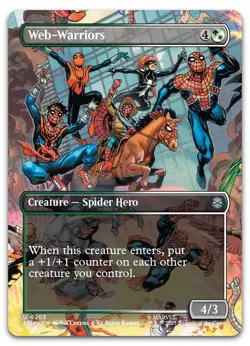Web-Warriors (Borderless) #203 (NM) Spider-Man SPM Magic MTG - Image 1