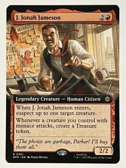 J. Jonah Jameson (Extended Art) Marvel's Spider-Man Non-Foil MTG NM - Image 1