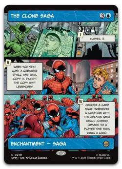 The Clone Saga (Borderless) #219 (NM) Spider-Man SPM Magic MTG - Image 1