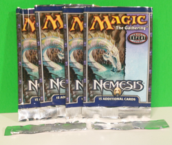 4 MTG NEMESIS Expert Level Empty Wrapper NO CARDS Magic the Gathering 2000 - Image 1