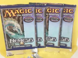 MTG NEMESIS Expert Level 4 Empty Wrappers NO CARDS Magic the Gathering 2000 - Image 1