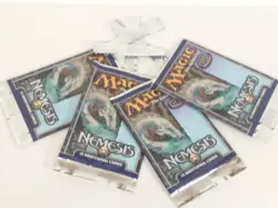 4 MTG NEMESIS Expert Level Empty Wrapper NO CARDS Magic the Gathering 2000 - Image 1