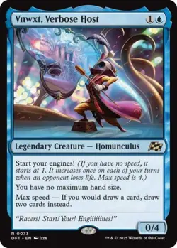 Vnwxt, Verbose Host -Foil Light Play MTG Aetherdrift - Image 1