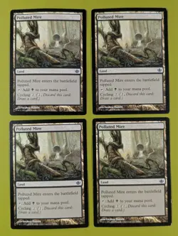 Polluted Mire x4 Duel Decks: Garruk vs. Liliana 4x Magic the Gathering MTG - Image 1
