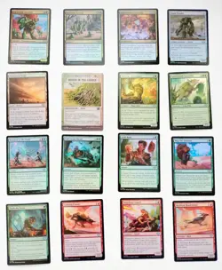 MTG Lot of 113 All Foil Cards Uncommons, Commons, Land, Excellent to Near Mint - Image 1