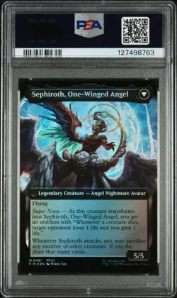 2025 MTG Final Fantasy Sephiroth Extended Art Foil #451 PSA 10 - Image 2