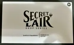 MTG Secret lair Goblin & Squabblin' Rainbow Foil Edition Factory Sealed - Image 1