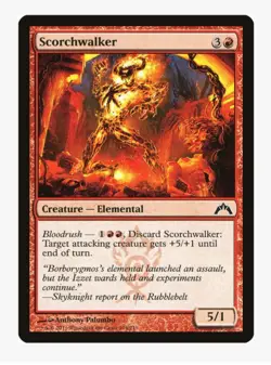 MTG Scorchwalker - Gatecrash (GTC) Bloodrush Red Elemental | LP-NM - Image 1