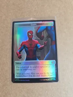 Copy / Human Citizen Token Foil Marvel's Spider-Man NM MTG - Image 1