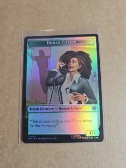 Copy / Human Citizen Token Foil Marvel's Spider-Man NM MTG - Image 2