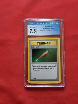 Pokemon: Full Heal 1st Ed Shadowless 82/102 Base Set 1999 - CGC 7.5 - READ -D81 - Image 1