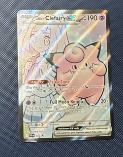 2025 POKEMON SCARLET & VIOLET LILLIE'S CLEFAIRY EX SVP 195 PROMO NM - Image 1