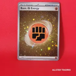 Fighting Energy 006 R Cosmos Holo Pokemon Scarlet & Violet Rare Pokemon TCG - Image 1