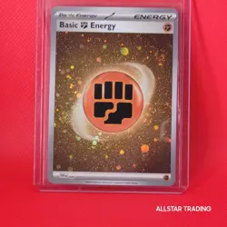 Fighting Energy 006 R Cosmos Holo Pokemon Scarlet & Violet Rare Pokemon TCG - Image 3