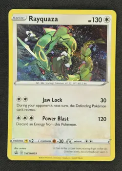 SWIRL - Pokemon - Rayquaza SWSH029 Black Star Promo - Sea & Sky - Crown Zenith - Image 1