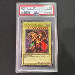 Yugioh The Winged Dragon of Ra LC01-EN003 Ultra Rare PSA 10 2010 Gem Mint 💎 - Image 1