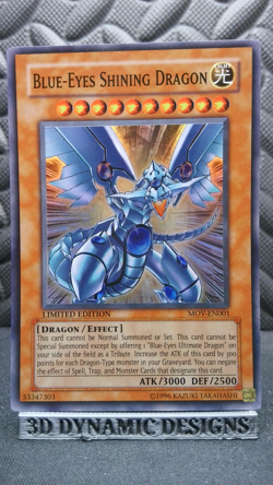 | Yugioh Blue-Eyes Shining Dragon MOV-EN001 Super Rare Movie Promo NM- 🔥 | - Image 1