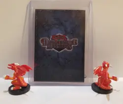 Yugioh Dungeon Dice Monsters DDM Gator Dragon B1-08 English Card & 2 Figures Lot - Image 2