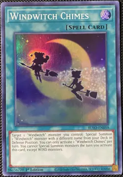 Windwitch Chimes BLVO-EN059 Blazing Vortex 1st Edition - Yugioh Card - Image 1