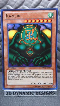 | Yugioh Kazejin BPW2-EN004 1st Edition Super Rare Battle Pack 2 NM- 🔥 | - Image 1