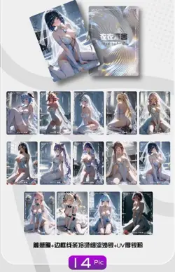 Reluctant Card Set - Waifu Goddess Trading Cards - Standard Size CCG - 8+1 Packs - Image 5