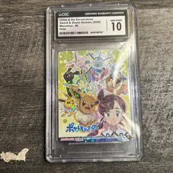 Pokemon Card PSA10 Marumiya Sticker Chloe & Eevee Evolution No.6 Japanese PS212 - Image 1