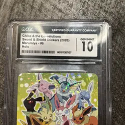 Pokemon Card PSA10 Marumiya Sticker Chloe & Eevee Evolution No.6 Japanese PS212 - Image 2