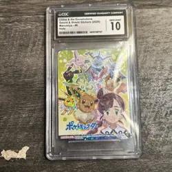 Pokemon Card PSA10 Marumiya Sticker Chloe & Eevee Evolution No.6 Japanese PS212 - Image 5