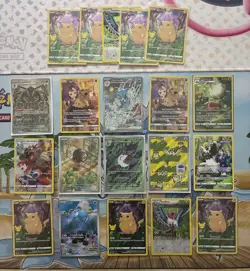 Pokemon Card Full Art Alt Art Fire Kingdra Mimikyu Arbok Pikachu - Image 1