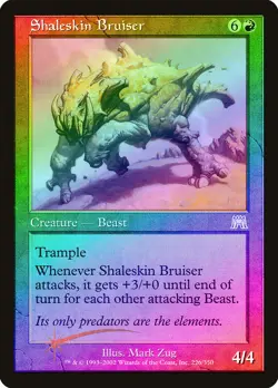 Shaleskin Bruiser FOIL Onslaught HEAVILY PLD Red Uncommon MAGIC CARD ABUGames - Image 1