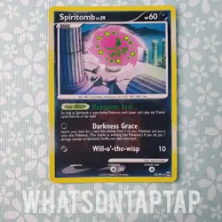 Pokemon Card Spiritomb 32/99 Crosshatch Holo Platinum Arceus League Promo LP - Image 1