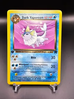 EX - Dark Vaporeon - 45/82 - 1st Edition - Team Rocket - Pokemon Card - Image 1