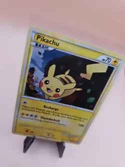 2010 Pikachu HGSS03 Holo Black Star Promo Pokemon Card LP - Image 2
