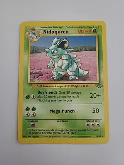 Nidoqueen 23/64 Pokemon Card Jungle Set 1999 WOTC Rare Regular Non Holo - Image 1