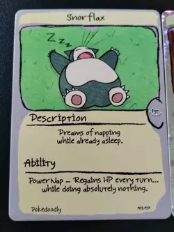 PokeDoodly SNORLAX X2 1st Edition Cards Snorflax 143/151 Runlax Holo - Image 2
