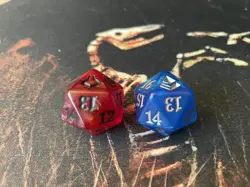 1 Amonkhet & 1 Hour Of Devastation-D20 MTG Prerelease Spindown Dice/Die - Image 1