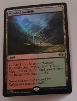 Wooded Foothills Foil NM MH3 Magic the Gathering MTG Modern Horizons 3 - Image 1
