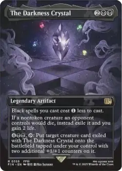The Darkness Crystal (Borderless) Final Fantasy ( NON FOIL ) - FIN 0335 - Image 1