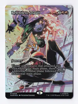 Relentless Assault (Borderless Foil) MTG Marvel's Spider-Man Eternal-Legal (MAR) - Image 1