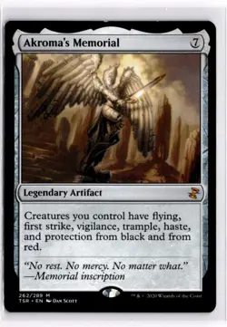 Akroma's Memorial Time Spiral Remastered 262LP x1 MTG Magic: the Gathering - Image 1