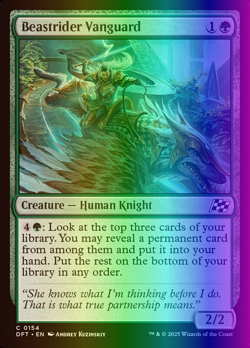 Beastrider Vanguard Aetherdrift FOIL Near Mint MTG Magic DNA GAMES - Image 1