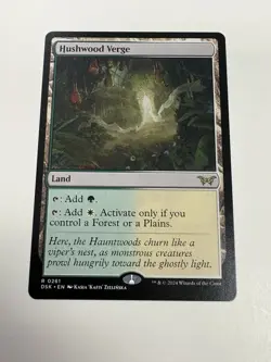 MTG Magic The Gathering Duskmourn Hushwood Verge Rare - Image 1