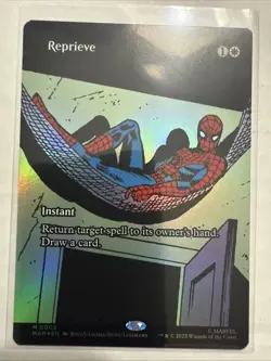 MTG Reprieve 0005 Foil (Borderless) Marvel Eternal Legal NM MAR - Image 1