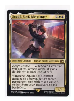 Squall, SeeD Mercenary R 0243 Regular Final Fantasy Magic the Gathering MTG NM - Image 1